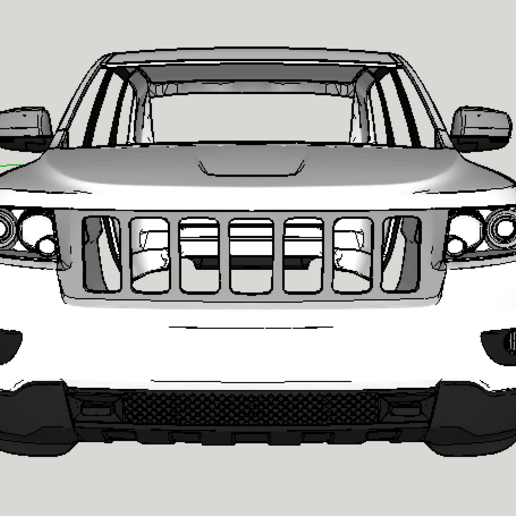 Download STL file 110 2011 jeep grand cherokee rc body shell • 3D print design ・ Cults